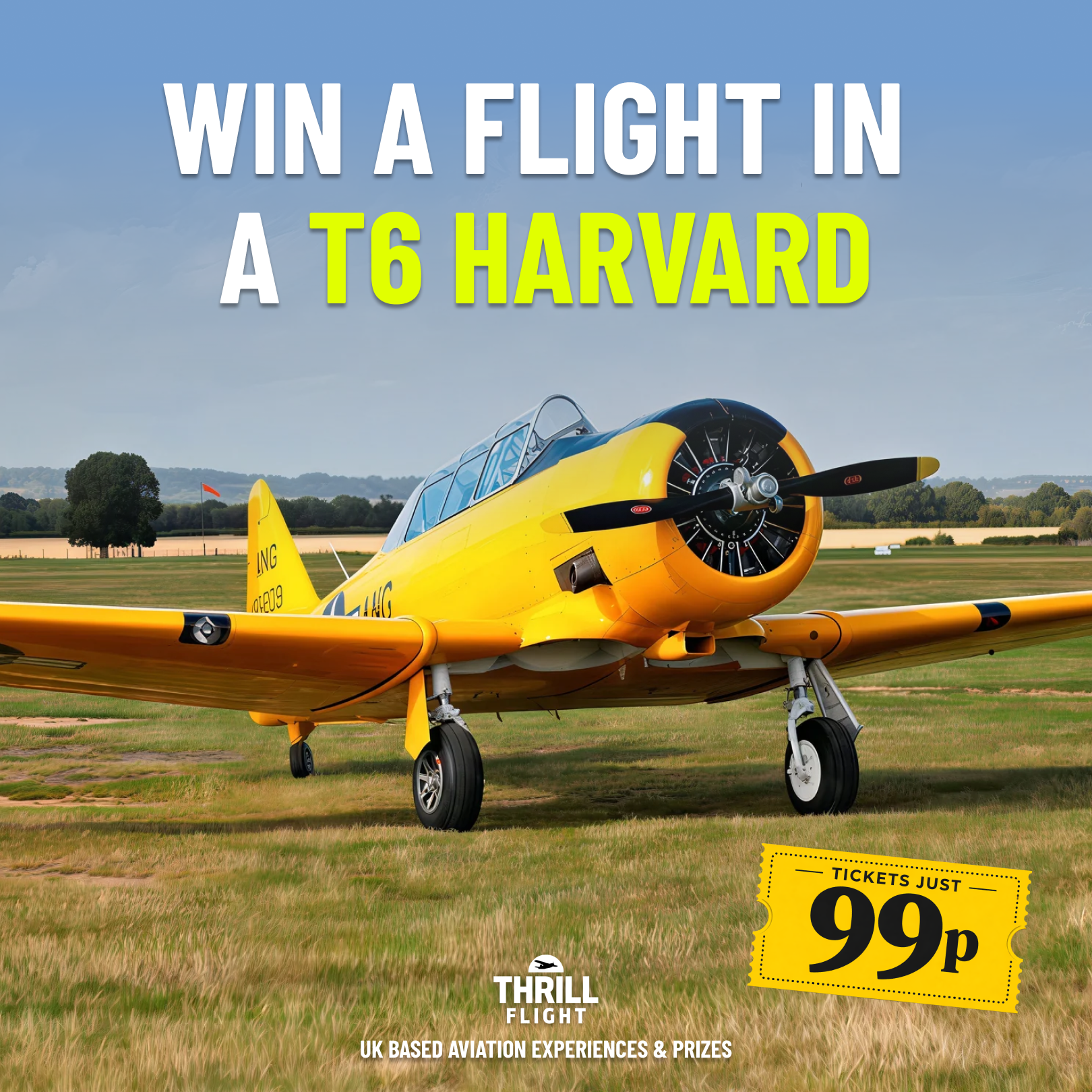 Win a Flight in a WWII Harvard Fighter Plane!